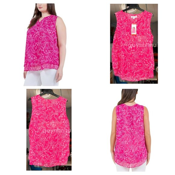 Cristina B Ladies' Sleeveless Blouse - Picture 1 of 8